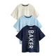 Baker by Ted Baker Majica mornarska/svetlo modra/naravno bela