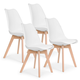 MODERNHOME Filipo Trpezarijske stolice set 4 kom Bela