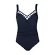 SUNFLAIR Enodelne kopalke temno modra / bela