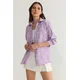 Trendyol Bluza rumena / majnica / bela