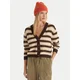Quiksilver Pletena jopica Bukit EQWSW03030 Rjava Regular Fit