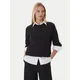 Tommy Hilfiger Pulover Fine WW0WW44993 Črna Regular Fit