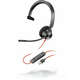 POLY 3310 Slušalice Žičano Obruč za glavu Pozivi/glazba USB Tip-A Crno