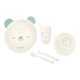 KIKKA BOO Set za hranjenje beba Bear With Me, 4 dela, Zeleni
