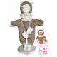 Llorens M844-011 oblačila za dojenčkovo punčko NEW BORN velikosti 43-45 cm
