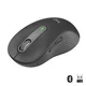 Logitech miška M650 Signature velikost L brezžična Bluetooth grafitna 910-006236