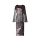 Desigual Obleka temno rjava/bela