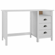 Radni stol Hill s 3 ladice 120 x 50 x 74 cm od masivne borovine