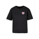 Womens T-shirt Heart Cage - black