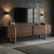 HANAH HOME TV Polica Onera Milano Walnut Gold