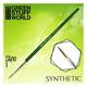 Pincel Sintetico / Synthetic Brush size #1 - GREEN SERIE