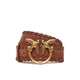 PINKO Pas Love Berry Weaving Belt H4 20252 PLT01 105461.A2QG Rjava