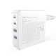 DUDAO Szybka ładowarka sieciowa GaN 100W 2 x USB-C/2 x USB Dudao A100EU - biała