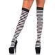 Striped Stockings - Black/White
