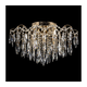 LED kristalni plafonski luster 6xE27/60W/230V + 6xLED/3W