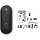shumee Mini športna kamera HD 4K Vodoodporna pod kotom 140° WiFi adapterji Dodatki