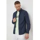 Bombažna srajca Pepe Jeans Prince moška, mornarsko modra barva