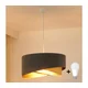 Brilagi - LED luster na sajli LYRA 1xE27/15W/230V siva/bež/zlatna