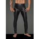 Noir Handmade H059 Mens Powerwetlook Long Pants with Inserts and Pockets Made of 3D Net M