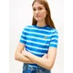 Tommy Hilfiger Majica Logo Embroidery WW0WW48699 Modra Regular Fit