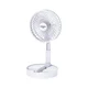 JOHNSON - Polnilni namizni ventilator GIRAFFA 5W/3,7V 1200 mAh premer 20 cm bela