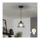 Brilagi - LED viseći luster na sajli CERIA WIRE 1xE27/40W/230V prečnik 21 cm crna