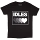 Idles Majica Gradient Heart Unisex Black L