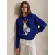 Polo Ralph Lauren Pulover kraljevo modra / svetlo rjava / rdeča / bela