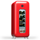 Klarstein Shirley 15 Uno, hladilnik za vino, 15 steklenic, 5 - 20 °C, upravljanje na dotik, retro (HEA24-shirley-red)