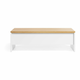 Bijeli/u prirodnoj boji stolić za kavu u dekoru hrasta 60x110 cm Abilen – Kave Home