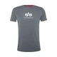 ALPHA INDUSTRIES Majica golobje modra/bela