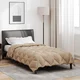vidaXL Zimska posteljnina Taupe 200 x 135 cm Mikrovlakna