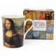 Porcelanasta skodelica Leonardo da Vinci Mona Lisa 300 ml kot darilo