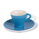 ClubHouse skodelica in krožnik Gardenia 65 ml modra