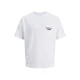Jack & Jones Majica Norrebro Typo 12282898 Bela Regular Fit