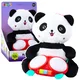 shumee Plišasta panda z bobni, plišasto igračo, lučkami in zvoki