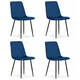 BE TURIN stol - temno moder žamet x 4
