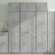Vidaxl Visoka omara betonsko siva 70x42,5x185 cm inženirski les