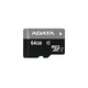 Micro SD Card 64GB AData + SD adapter AUSDX64GUICL10-RA1/ class 10