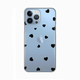 TELEMPIRE Silikonska maska Print Skin za iPhone 13 Pro Max 6.7 Hearts providna