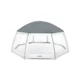 Bestway Gazebo za okrugle bazene 58612, 600 x 600 x 295 cm, Sivo-beli