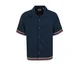 WE Fashion Srajca  temno modra / rjava / temno rjava / bela