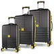 MyValice Set kofera 8081, 3 dela, Crni