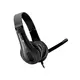 CANYON HSC-1 basic PC headset with microphone, combined 3.5mm plug, leather pads, Flat cable length 2.0m, 160*60*160mm, 0.13kg, Black