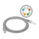 Patch kabel U/UTP kategorije 6 PVC 7,0 m siv ALANTEC