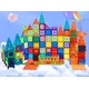 Magnetic Tiles Magnetni konstruktor za otroke - 168 kosov v škatli