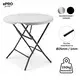 ePRO sklopivi baštenski sto O80 74cm, metal-plastika