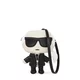 Karl Lagerfeld Torba za čez ramo nude/črna/bela