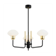 Argon 6166 - Luster na štapu RAVELLO 3xE14/15W/230V crna/zlatna