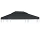 vidaXL Streha za paviljon 2-delna 310 g/m2 4x3 m antracit